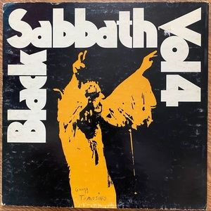 Black Sabbath Vol 4 1972 Vinyl